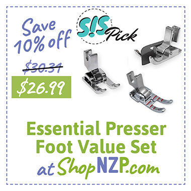Essential Presser Foot Value Set on sale at ShopNZP.com, Save 10 Percent Off 