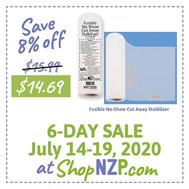 Fusible No-Show Cut Away Stabilizer on sale at ShopNZP.com, Save 8 Percent Off 