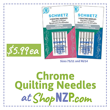 Chrome Quilting Needles at ShopNZP.com