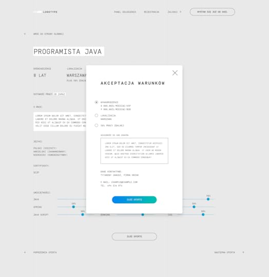 Strona akceptacji warunków w DMJ