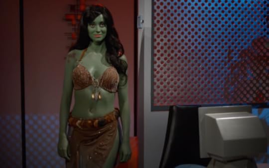 Fiona Vroom as the Orion slave girl.