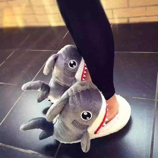 Shark Plush Slippers - ApolloBox
