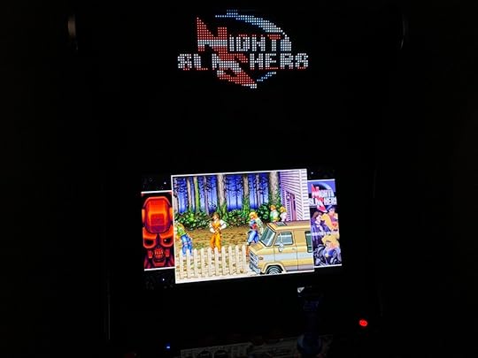 Night Slashers running on the Legends Ultimate with Pixelcade