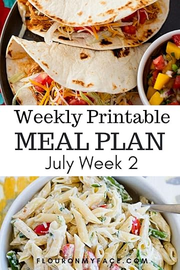 Weekly Meal Plan July Week 2 Preview