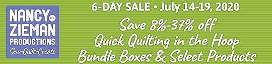 Quick Quilting in the Hoop SALE at ShopNZP.com July 14-19, 2020