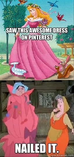 Me, trying to copy pretty frocks I've seen....
