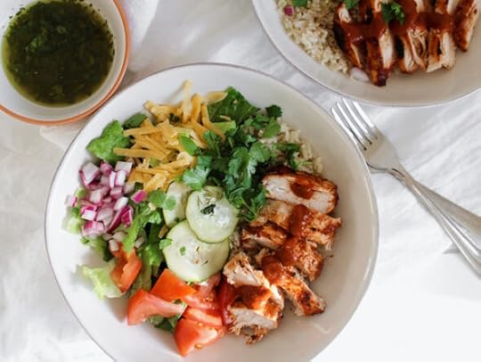 big ass salad chicken BBQ