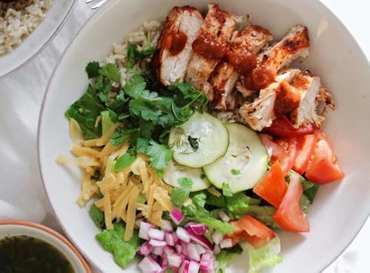 big ass salad chicken BBQ