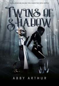 Twins with bow and sword, fantasy