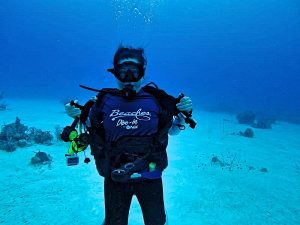 Lisa Niver underwater with PADI Dive-In at Beaches Turks and Caicos