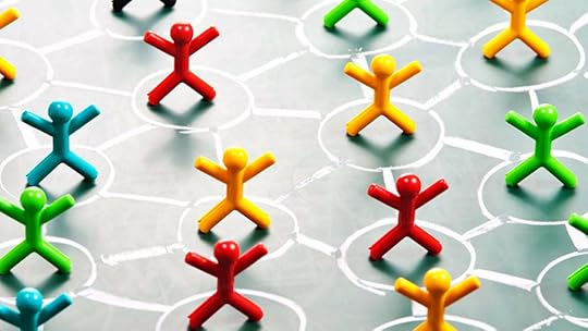 graphic representation of employees interacting with each other to represent contact tracing for COVID-19