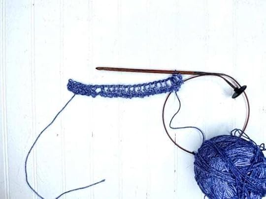 Tunisian Loopy Knot Stitch Backward Pass
