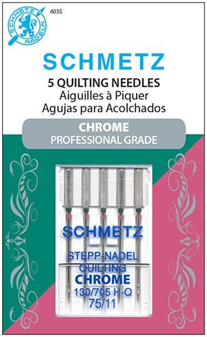 Schmetz Size 75/11 Chrome Quilting Needles available at ShopNZP.com