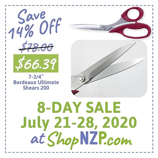 Sale at ShopNZP Save 14 Percent Off Seven and Three-Fourths Inch Bordeaux Ultimate Shears 200