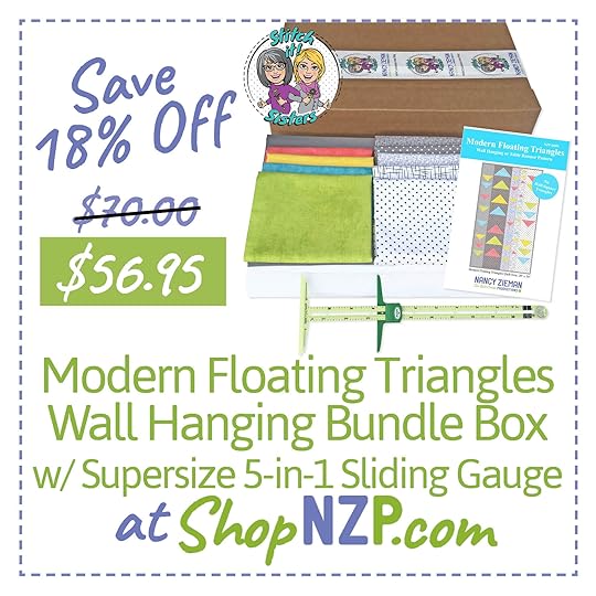 Save 18 Percent Off Modern Floating Triangles Wall Hanging Bundle Box with Supersize 5-in-1 Sliding Gauge ShopNZP.com