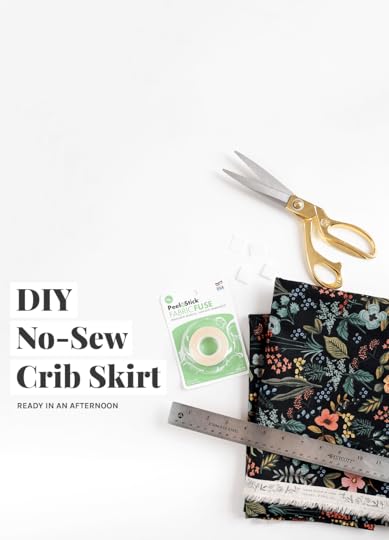 DIY New-Sew Crib Skirt from the faux martha