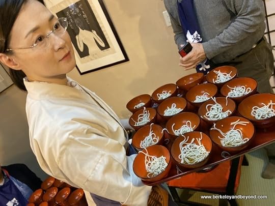 noodle servings at Azumaya Soba Shop in Morioka, Japan