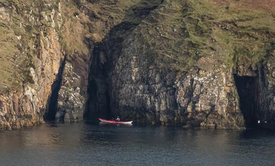 Kayak on the west Irish coast, photograph by David Gange