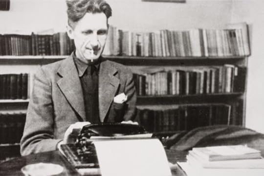 Orwell at Work photographed by Vernon Richards