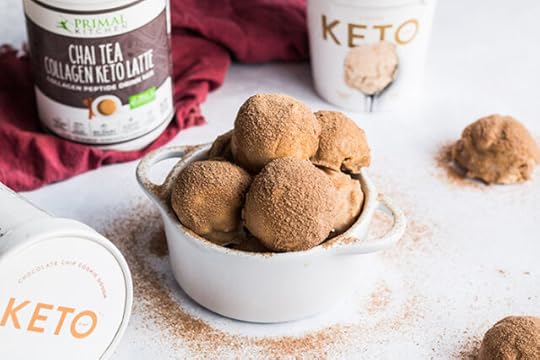 keto chai ice cream bon bons
