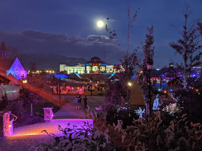 Evermore Landscape Glowing Under a Full Moon
