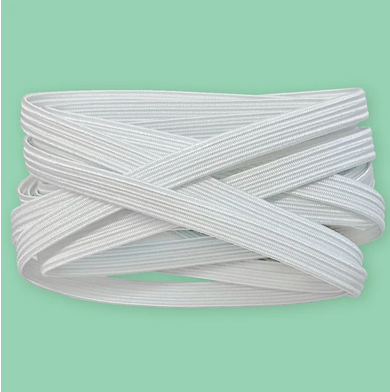 one quarter inch White Knit Elastic, 3 yd. Pack available at ShopNZP.com