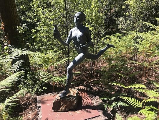 Runner sculpture at Churt, Surrey