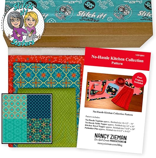 Teal Wildflower Boutique No-Hassle Napkin and Table Topper Bundle Box at ShopNZP.com