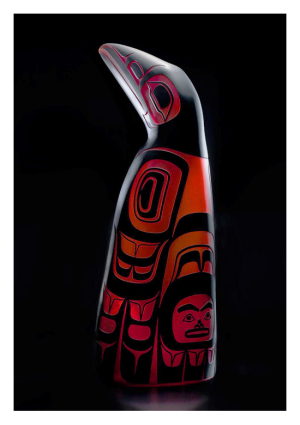 Standing Raven by Preston Singletary