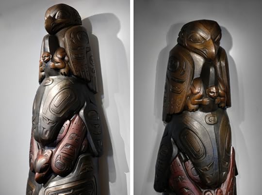 Side view of the Killer Whale Totem by Preston Singletary