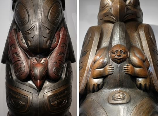 Detail from the Killer Whale Totem by Preston Singletary