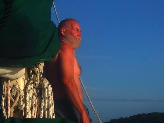 James on the bow after Isaias