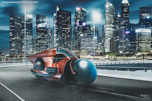 Futurist Speaker Thomas Frey Blog: Future Transportation Technology Modern Mechanix Super Cycle Design