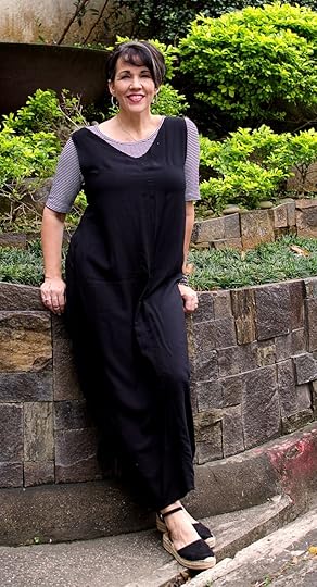 casual black jumper dress