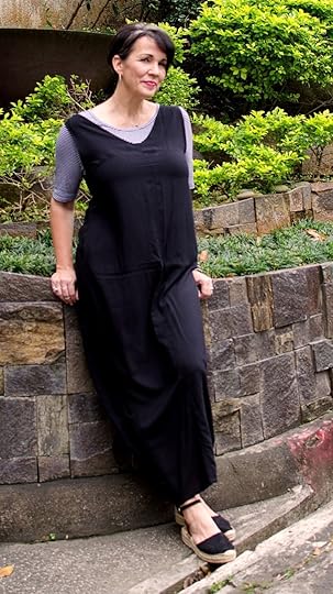 casual black jumper dress