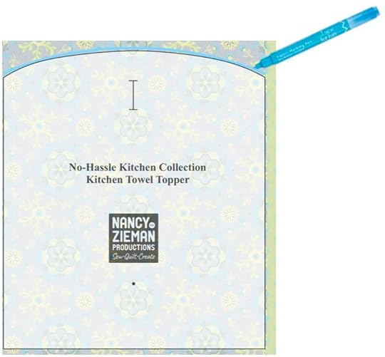 No-Hassle Kitchen Towel Topper Sewing Tutorial at the Nancy Zieman Productions Blog Featuring Wildflower Boutique Fabrics by Riley Blake Designs