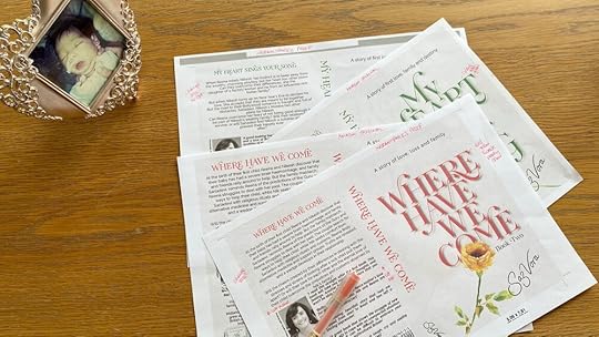 Photograph of my inspiration to write and the artwork of book covers for Reena & Nikesh University Duet