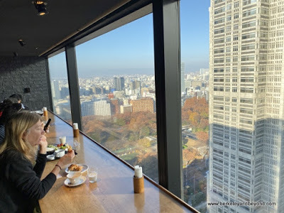 breakfast buffet with a view at Shinjuku Washington Hotel in Tokyo, Japan