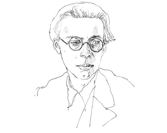 Illustration of Aldous Huxley by Mariya Suzuki