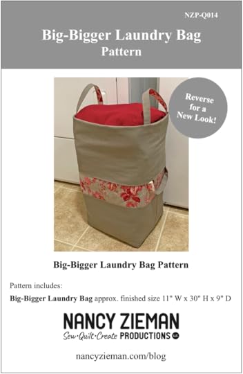 Big-Bigger Laundry Bag Sewing Tutorial at the Nancy Zieman Productions Blog Featuring Wildflower Boutique Fabrics by Riley Blake Designs