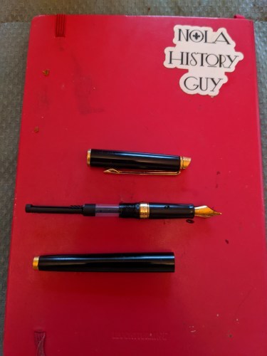 Black Waterman hemisphere