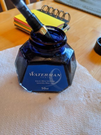 black waterman hemisphere