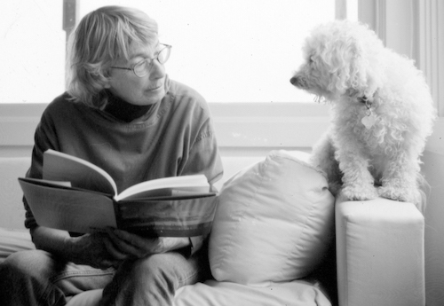Mary Oliver and her dog