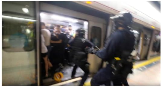 Trying to get protesters out