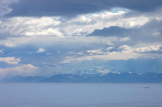 Out on the ice was a field biology camp known as ‘Penguin Ranch,’ run by two scientists from Scripps Institute of Oceanography, studying Emperor penguins. Those are full one-storey-tall portable sheds out there, not tents.