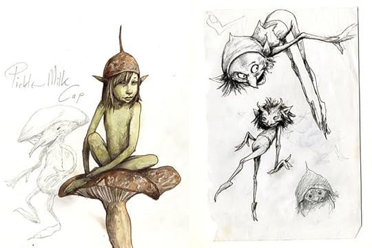 Faery sketches by Brian Froud