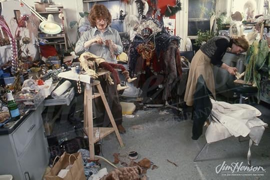 Brian & Wendy in the Henson workshop