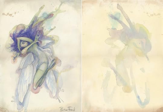 A ''pressed fairy'' by Brian Froud