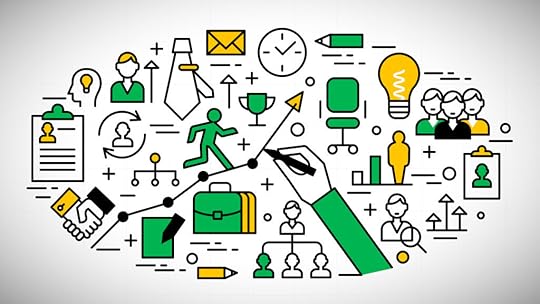 a large collection of business icons from Paycom showing a learning organization