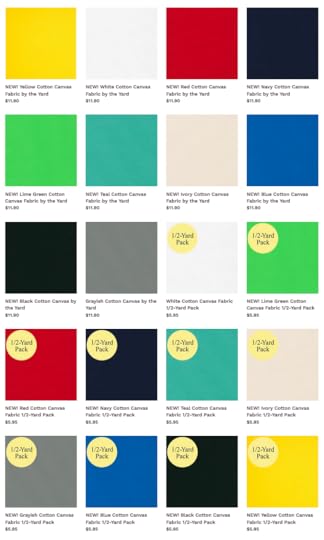 Buy NEW Cotton Canvas Fabric Colors at ShopNZP.com